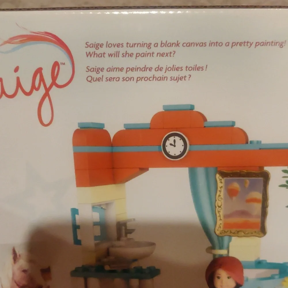 New!Saige's Art studio Mega blocks 198pcs ages 8+ Y2K Girlhoodcore Development